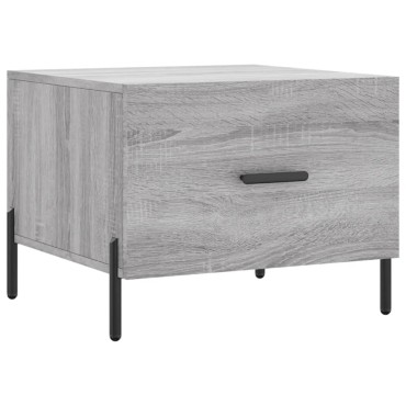 vidaXL Τραπεζάκι Σαλονιού Γκρι Sonoma 50x50x40cm Επεξεργασμένο Ξύλο 1 τεμ.