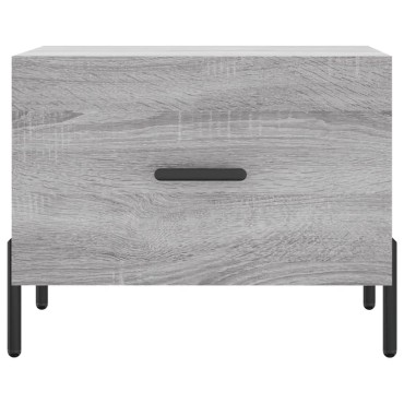 vidaXL Τραπεζάκι Σαλονιού Γκρι Sonoma 50x50x40cm Επεξεργασμένο Ξύλο 1 τεμ.