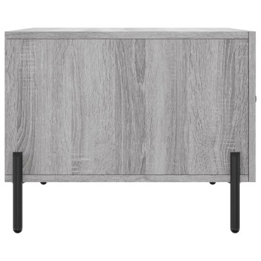 vidaXL Τραπεζάκι Σαλονιού Γκρι Sonoma 50x50x40cm Επεξεργασμένο Ξύλο 1 τεμ.