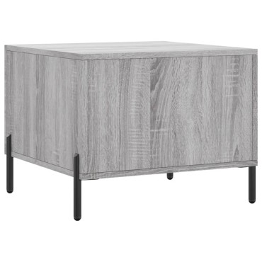 vidaXL Τραπεζάκι Σαλονιού Γκρι Sonoma 50x50x40cm Επεξεργασμένο Ξύλο 1 τεμ.
