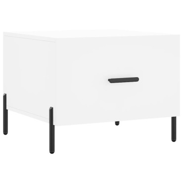 vidaXL Τραπεζάκι Σαλονιού Λευκό 50x50x40cm από Επεξεργ. Ξύλο 1 τεμ.