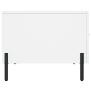 vidaXL Τραπεζάκι Σαλονιού Λευκό 50x50x40cm από Επεξεργ. Ξύλο 1 τεμ.
