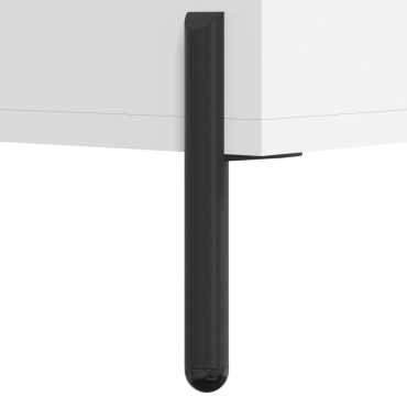 vidaXL Τραπεζάκι Σαλονιού Λευκό 50x50x40cm από Επεξεργ. Ξύλο 1 τεμ.