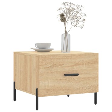 vidaXL Τραπεζάκι Σαλονιού Sonoma Δρυς 50x50x40cm Επεξεργασμένο Ξύλο 1 τεμ.