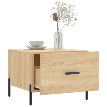 vidaXL Τραπεζάκι Σαλονιού Sonoma Δρυς 50x50x40cm Επεξεργασμένο Ξύλο 1 τεμ.