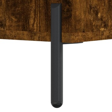 vidaXL Τραπεζάκι Σαλονιού Καπνιστή Δρυς 50x50x40cm Επεξεργασμ. Ξύλο 1 τεμ.