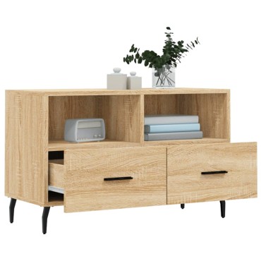 vidaXL Έπιπλο Τηλεόρασης Sonoma Δρυς 80x36x50cm Επεξεργασμένο Ξύλο