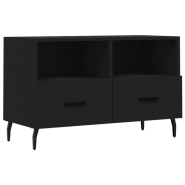 vidaXL Έπιπλο Τηλεόρασης Μαύρο 80x36x50cm από Επεξεργασμένο Ξύλο