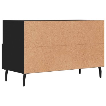 vidaXL Έπιπλο Τηλεόρασης Μαύρο 80x36x50cm από Επεξεργασμένο Ξύλο