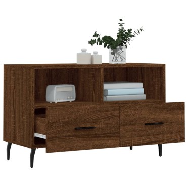 vidaXL Έπιπλο Τηλεόρασης Καφέ Δρυς 80x36x50cm Επεξ. Ξύλο