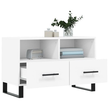 vidaXL Έπιπλο Τηλεόρασης Λευκό 80x36x50cm από Επεξεργασμένο Ξύλο