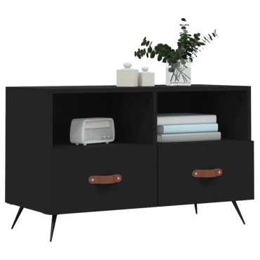 vidaXL Έπιπλο Τηλεόρασης Μαύρο 80x36x50cm από Επεξεργασμένο Ξύλο