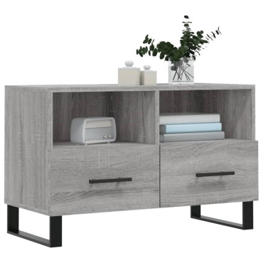vidaXL Έπιπλο Τηλεόρασης Γκρι Sonoma 80x36x50cm από Επεξεργ. Ξύλο