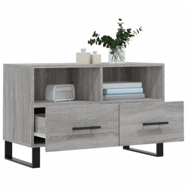 vidaXL Έπιπλο Τηλεόρασης Γκρι Sonoma 80x36x50cm από Επεξεργ. Ξύλο