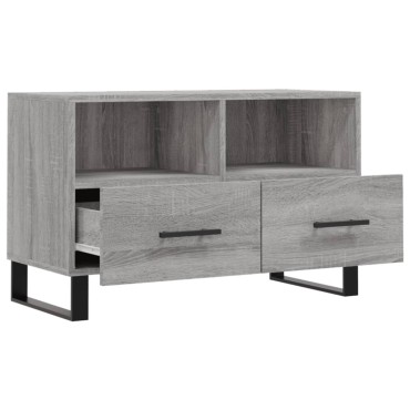 vidaXL Έπιπλο Τηλεόρασης Γκρι Sonoma 80x36x50cm από Επεξεργ. Ξύλο