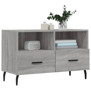 vidaXL Έπιπλο Τηλεόρασης Γκρι Sonoma 80x36x50cm από Επεξεργ. Ξύλο