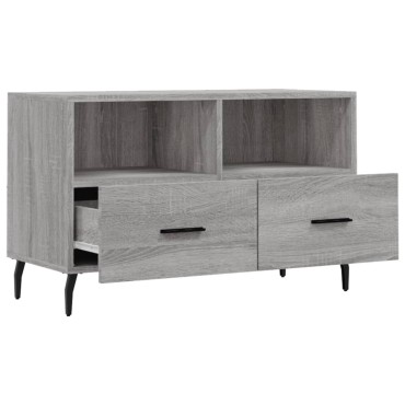 vidaXL Έπιπλο Τηλεόρασης Γκρι Sonoma 80x36x50cm από Επεξεργ. Ξύλο