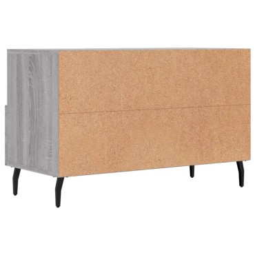 vidaXL Έπιπλο Τηλεόρασης Γκρι Sonoma 80x36x50cm από Επεξεργ. Ξύλο