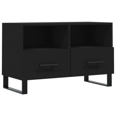 vidaXL Έπιπλο Τηλεόρασης Μαύρο 80x36x50cm από Επεξεργασμένο Ξύλο