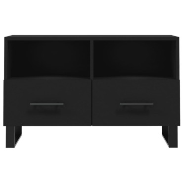 vidaXL Έπιπλο Τηλεόρασης Μαύρο 80x36x50cm από Επεξεργασμένο Ξύλο