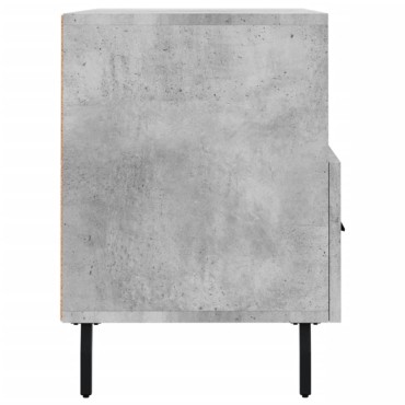 vidaXL Έπιπλο Τηλεόρασης Γκρι Σκυροδέματος 80x36x50cm Επεξεργ. Ξύλο