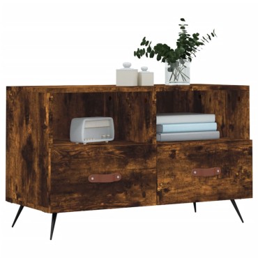 vidaXL Έπιπλο Τηλεόρασης Καπνιστή Δρυς 80x36x50cm Επεξ. Ξύλο