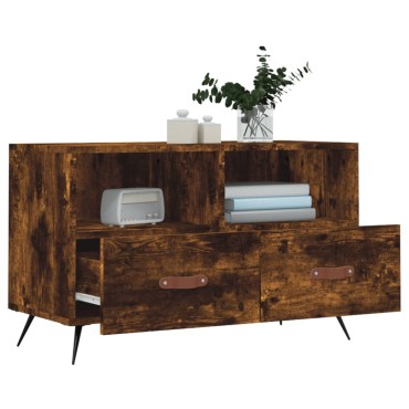 vidaXL Έπιπλο Τηλεόρασης Καπνιστή Δρυς 80x36x50cm Επεξ. Ξύλο
