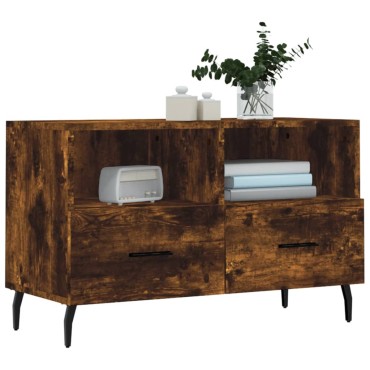 vidaXL Έπιπλο Τηλεόρασης Καπνιστή Δρυς 80x36x50cm Επεξ. Ξύλο