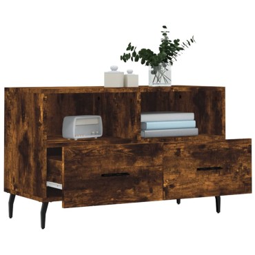vidaXL Έπιπλο Τηλεόρασης Καπνιστή Δρυς 80x36x50cm Επεξ. Ξύλο