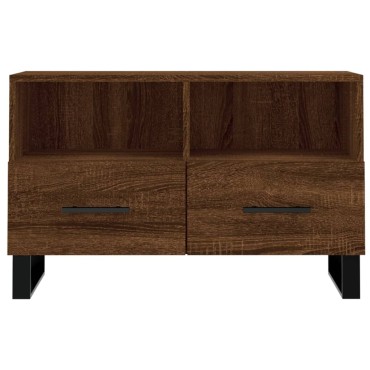 vidaXL Έπιπλο Τηλεόρασης Καφέ Δρυς 80x36x50cm Επεξ. Ξύλο