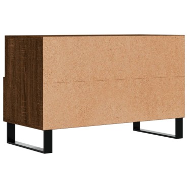 vidaXL Έπιπλο Τηλεόρασης Καφέ Δρυς 80x36x50cm Επεξ. Ξύλο