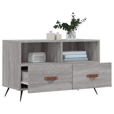 vidaXL Έπιπλο Τηλεόρασης Γκρι Sonoma 80x36x50cm από Επεξεργ. Ξύλο