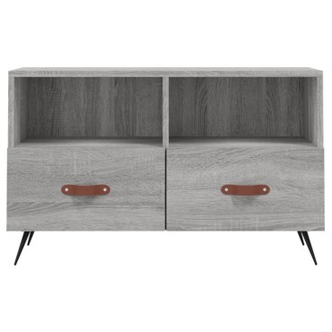 vidaXL Έπιπλο Τηλεόρασης Γκρι Sonoma 80x36x50cm από Επεξεργ. Ξύλο