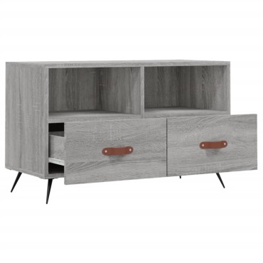 vidaXL Έπιπλο Τηλεόρασης Γκρι Sonoma 80x36x50cm από Επεξεργ. Ξύλο