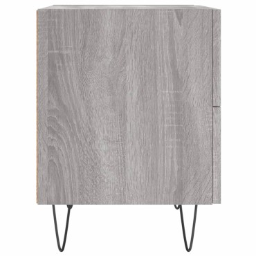 vidaXL Κομοδίνα 2 τεμ. Γκρι Sonoma 40x35x47,5cm Επεξεργ. Ξύλο