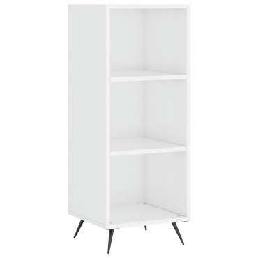 vidaXL Ραφιέρα Γυαλιστερή Λευκή 34,5x32,5x90cm από Επεξεργ. Ξύλο 1 τεμ.