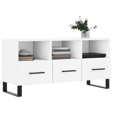 vidaXL Έπιπλο Τηλεόρασης Λευκό 102x36x50cm από Επεξεργ. Ξύλο