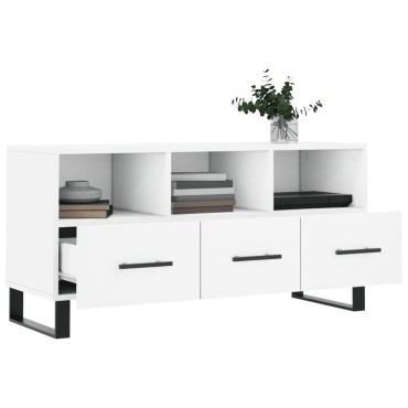 vidaXL Έπιπλο Τηλεόρασης Λευκό 102x36x50cm από Επεξεργ. Ξύλο