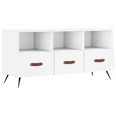 vidaXL Έπιπλο Τηλεόρασης Λευκό 102x36x50cm από Επεξεργ. Ξύλο