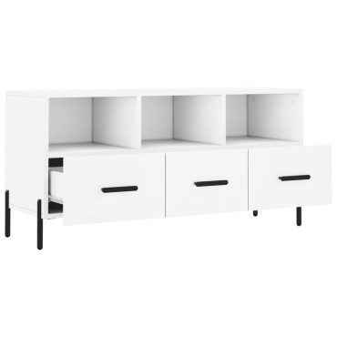 vidaXL Έπιπλο Τηλεόρασης Λευκό 102x36x50cm από Επεξεργ. Ξύλο