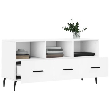 vidaXL Έπιπλο Τηλεόρασης Λευκό 102x36x50cm από Επεξεργ. Ξύλο