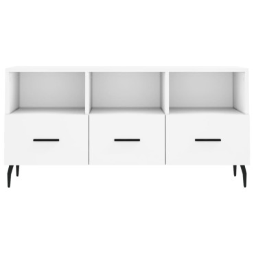 vidaXL Έπιπλο Τηλεόρασης Λευκό 102x36x50cm από Επεξεργ. Ξύλο
