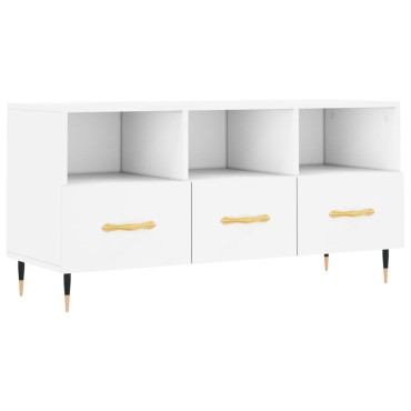 vidaXL Έπιπλο Τηλεόρασης Λευκό 102x36x50cm από Επεξεργ. Ξύλο