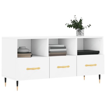 vidaXL Έπιπλο Τηλεόρασης Λευκό 102x36x50cm από Επεξεργ. Ξύλο