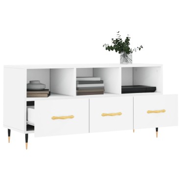 vidaXL Έπιπλο Τηλεόρασης Λευκό 102x36x50cm από Επεξεργ. Ξύλο