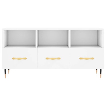vidaXL Έπιπλο Τηλεόρασης Λευκό 102x36x50cm από Επεξεργ. Ξύλο