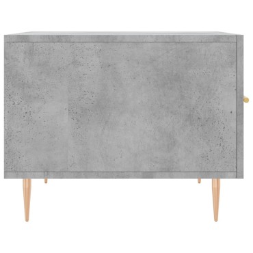 vidaXL Τραπεζάκι Σαλονιού Γκρι Σκυροδ. 50x50x40cm Επεξεργ. Ξύλο 1 τεμ.