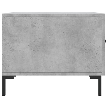 vidaXL Τραπεζάκι Σαλονιού Γκρι Σκυροδ. 50x50x40cm Επεξεργ. Ξύλο 1 τεμ.