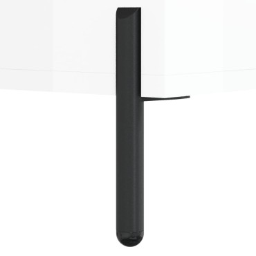 vidaXL Τραπεζάκι Σαλονιού Γυαλ. Λευκό 50x50x40cm Επεξεργ. Ξύλο 1 τεμ.
