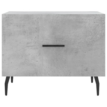 vidaXL Τραπεζάκι Σαλονιού Γκρι Σκυροδ. 50x50x40cm Επεξεργ. Ξύλο 1 τεμ.